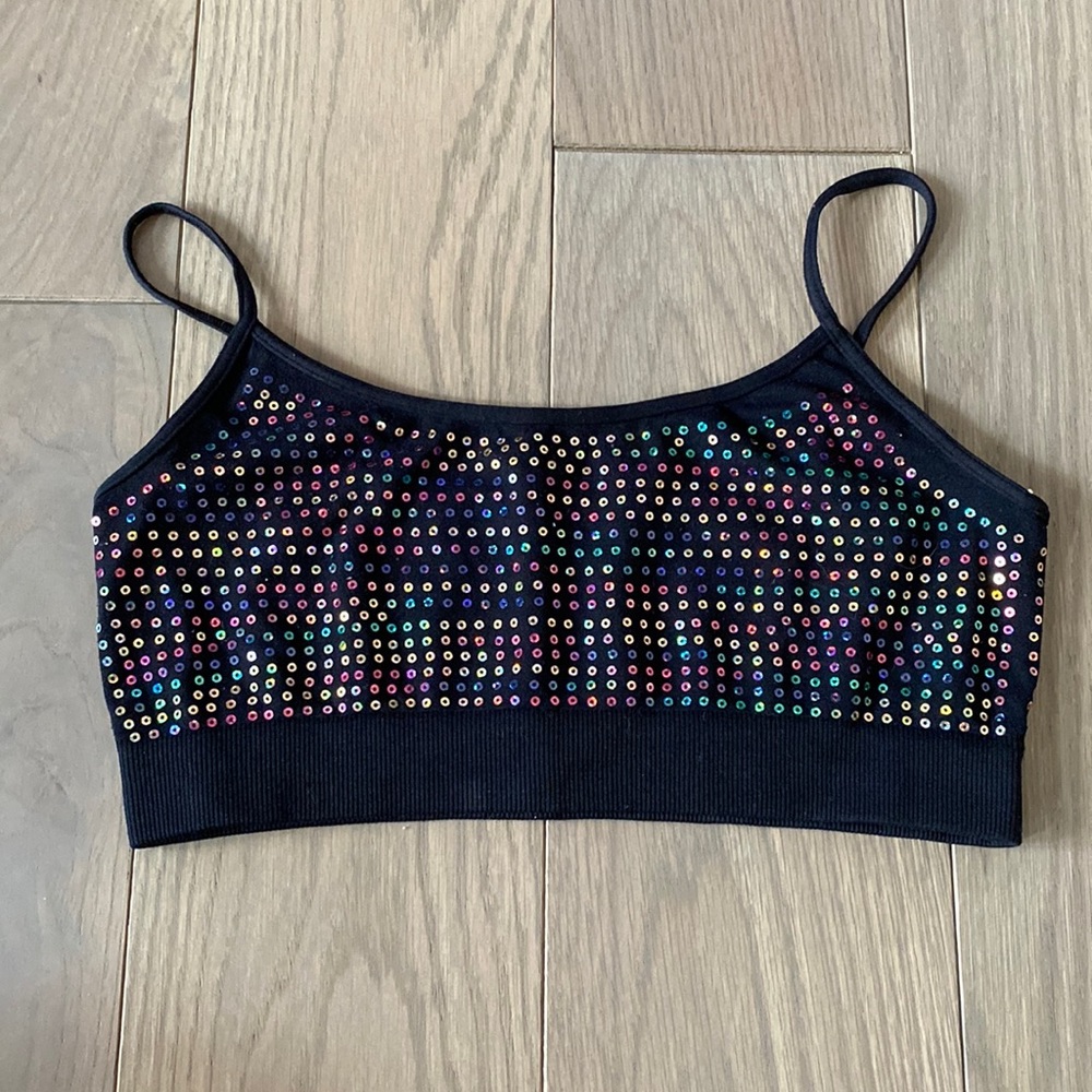 Motion Wear sequined dance top, one size